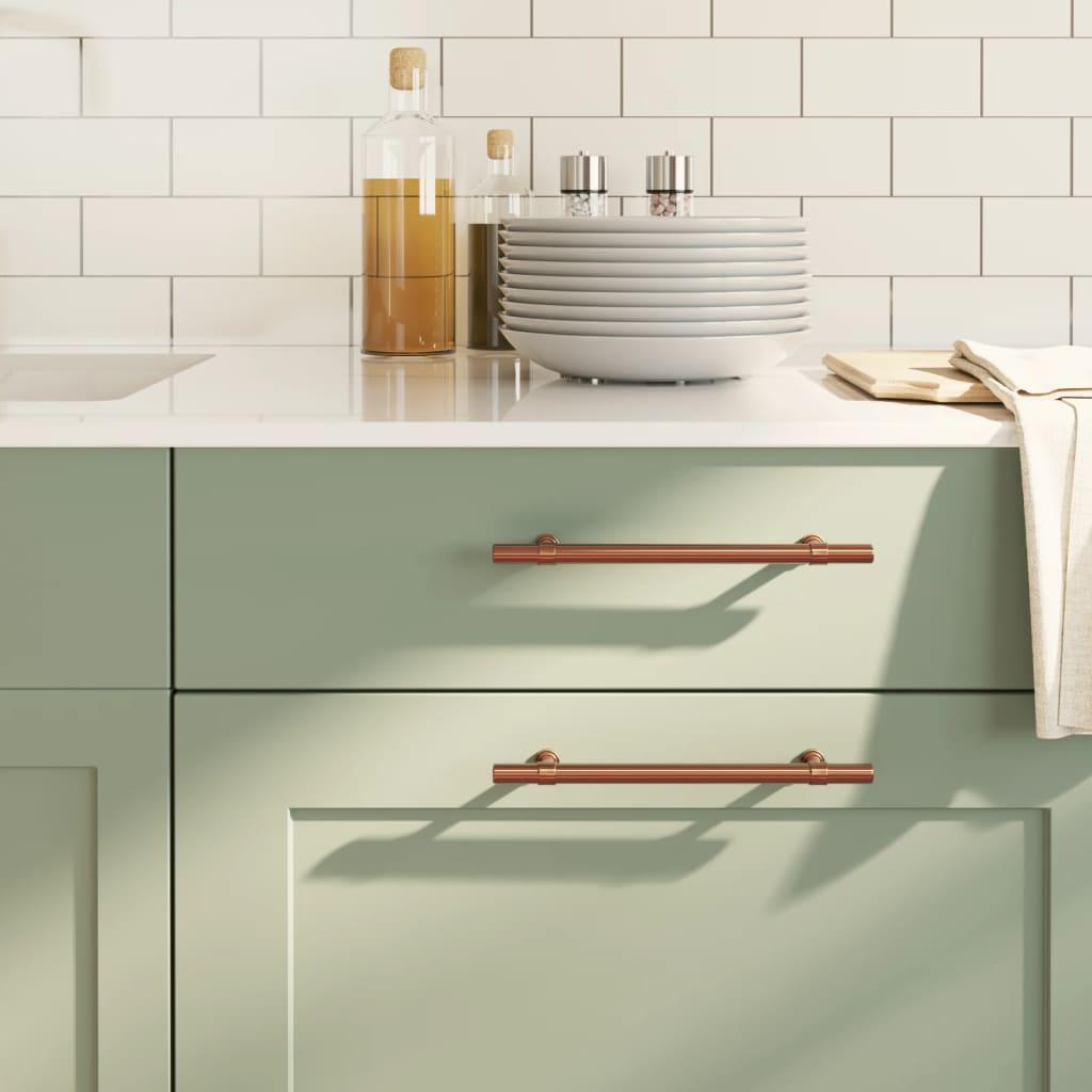Skabshåndtag 10 stk. 160 mm rustfrit stål bronzefarvet