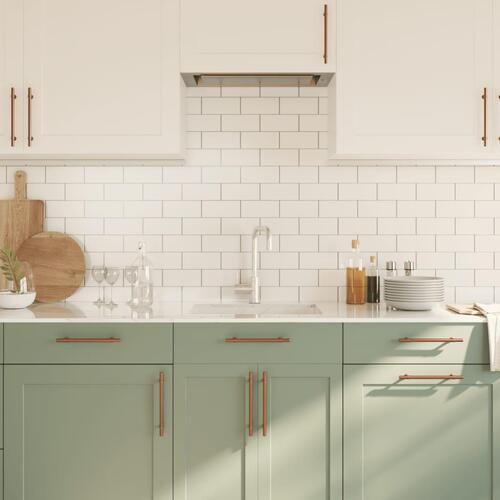 Skabshåndtag 10 stk. 160 mm rustfrit stål bronzefarvet