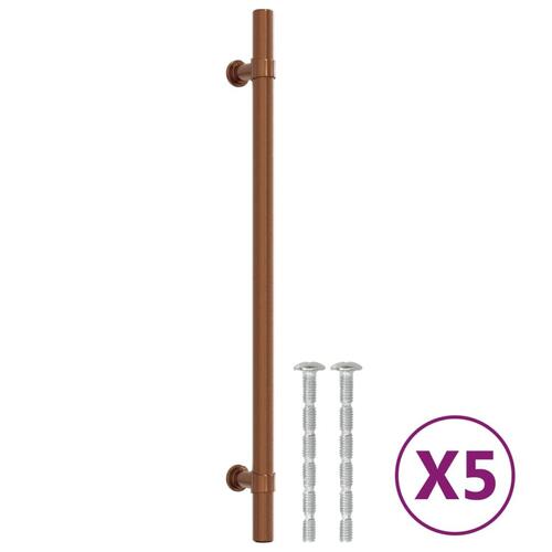 Skabshåndtag 5 stk. 224 mm rustfrit stål bronzefarvet