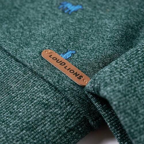 Sweatshirt til børn mørkegrønmeleret str. 92