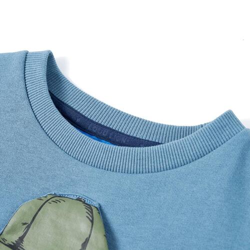 Sweatshirt til børn mellemblå str. 116