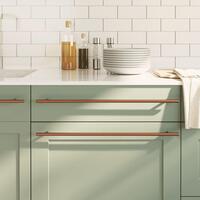 Skabshåndtag 5 stk. 480 mm rustfrit stål bronzefarvet