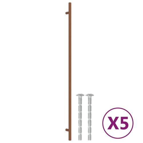 Skabshåndtag 5 stk. 480 mm rustfrit stål bronzefarvet