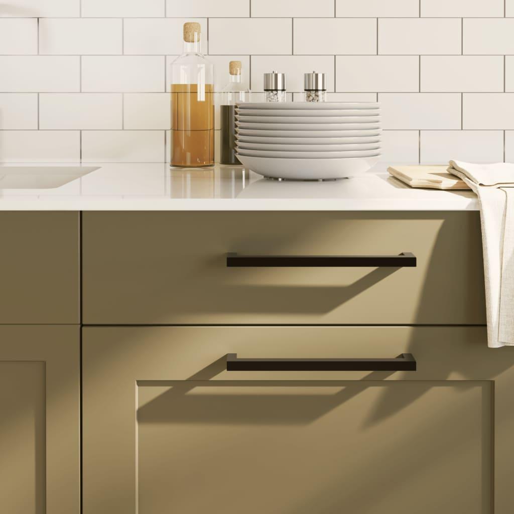 Skabshåndtag 5 stk. 224 mm rustfrit stål sort