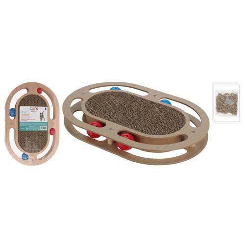Pets Collection kradsemåtte til katte 41,5x27x5 cm naturfarvet