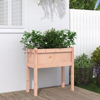 Plantekasse med ben 70x31x70 cm massivt douglasgran