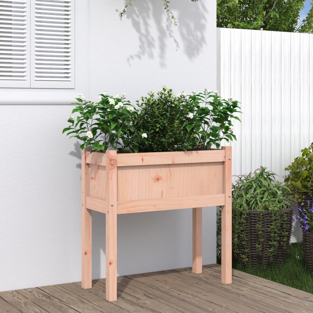 Plantekasse med ben 70x31x70 cm massivt douglasgran