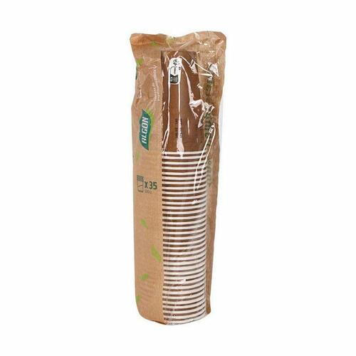 Glassæt Algon Engangsanvendelse Pap kraftpapir 10 Dele 350 ml (20 enheder)