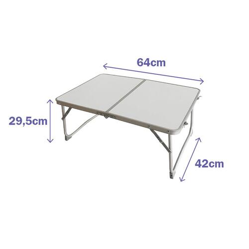 Sammenklappeligt bord Marbueno Aluminium Hvid 64 x 29,5 x 42 cm