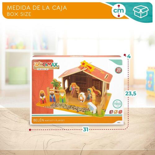 Betlehem dekoration Woomax 20 Dele 29,5 x 16,5 x 22 cm (6 enheder)
