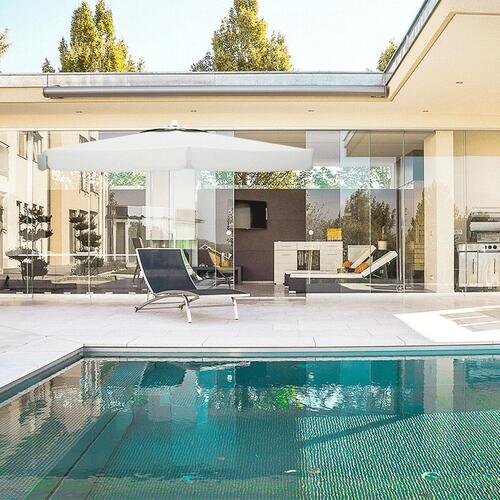 Parasol Marbueno Hvid Polyester Aluminium Ø 270 cm