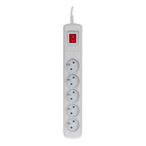 Stikdåse - 5 udtag med kontakt Activejet ACP-5GN (1,5 m)