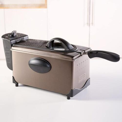 Airfryer Black & Decker ES9730040B 2100 W 3 L Grå