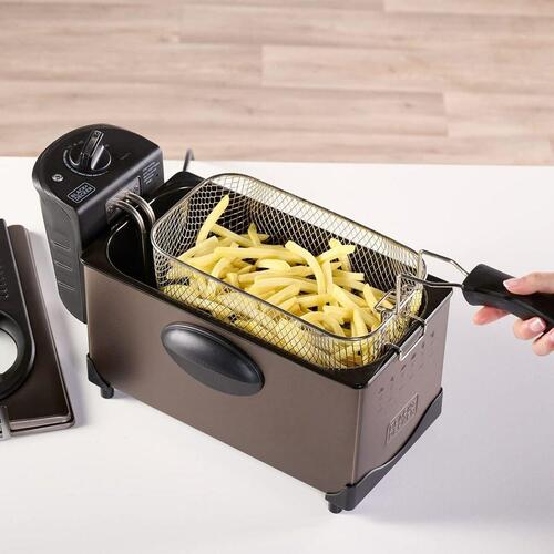 Airfryer Black & Decker ES9730040B 2100 W 3 L Grå