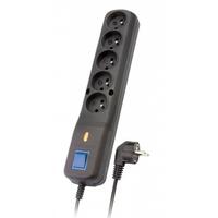 Stikdåse - 5 udtag med kontakt Lestar LV 530W (1,5 m)