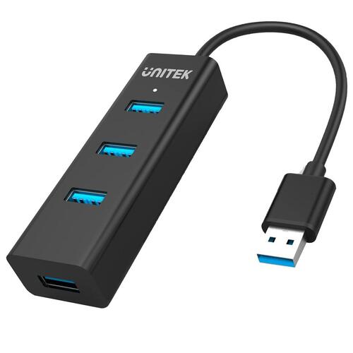 4-Port USB Hub Unitek Y-3089 Sort