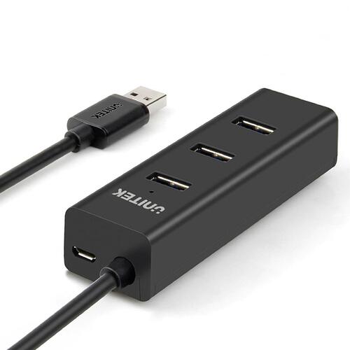 4-Port USB Hub Unitek Y-3089 Sort