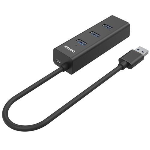 4-Port USB Hub Unitek Y-3089 Sort