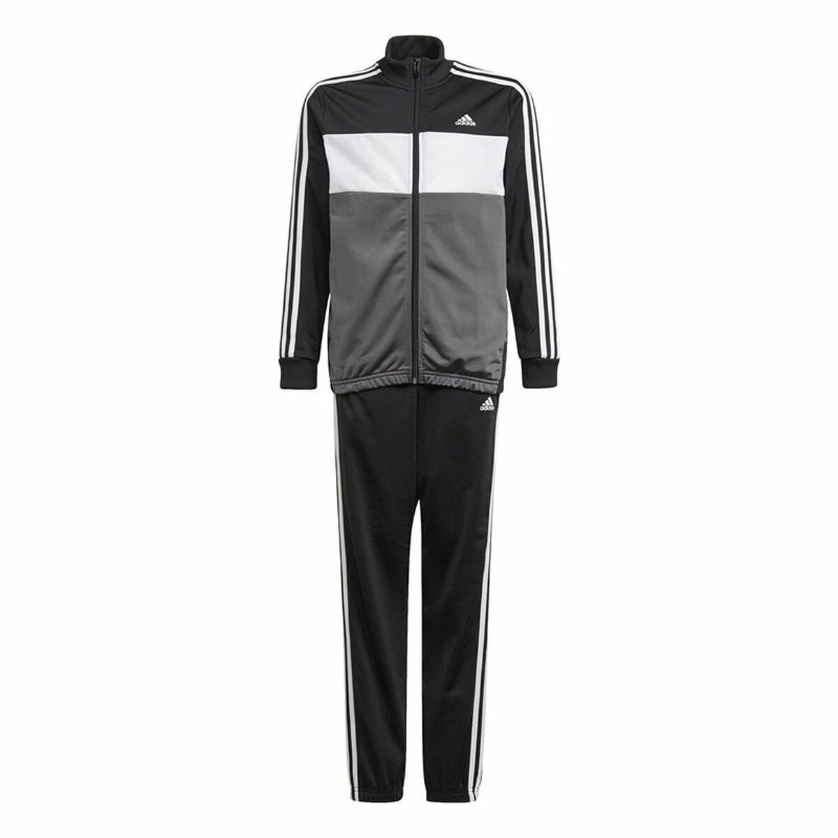 Træningsdragt til børn Adidas Essentials Tiberio Sort 5-6 år