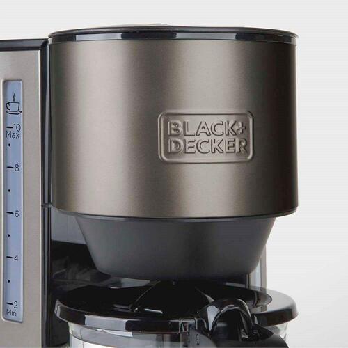 Superautomatisk kaffemaskine Black & Decker ES9200020B Sort Sølvfarvet 1000 W