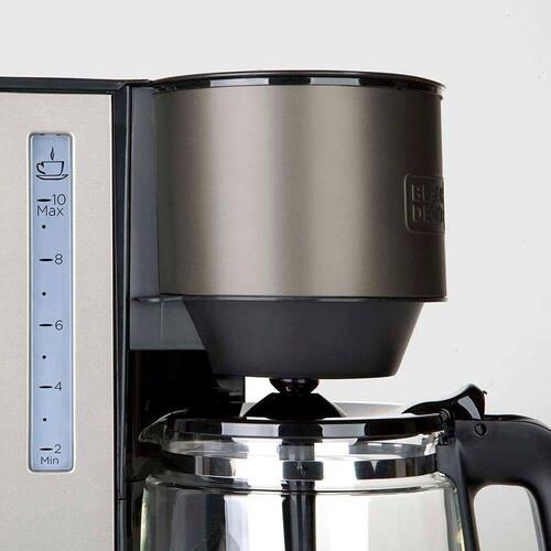 Superautomatisk kaffemaskine Black & Decker ES9200020B Sort Sølvfarvet 1000 W