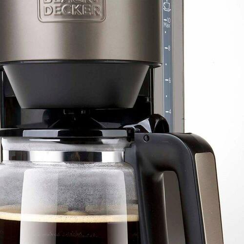 Superautomatisk kaffemaskine Black & Decker ES9200020B Sort Sølvfarvet 1000 W