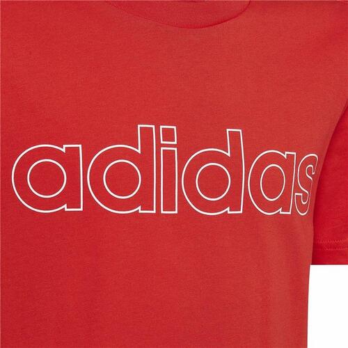 Børne Kortærmet T-shirt Adidas Essentials Rød 8-9 år
