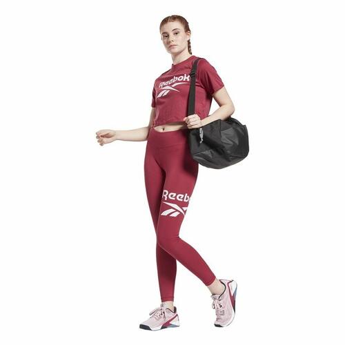 Sport leggings til kvinder Reebok Identity Logo Rød S