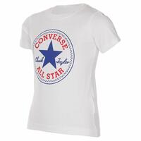 Børne Kortærmet T-shirt Converse Core Chuck Taylor Patch Blå 5-6 år