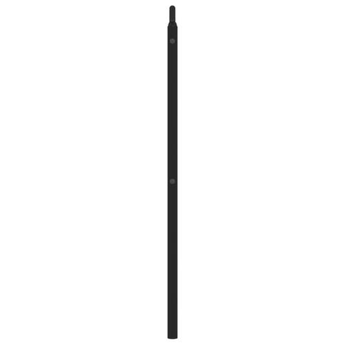 Sengegavl 200 cm metal sort