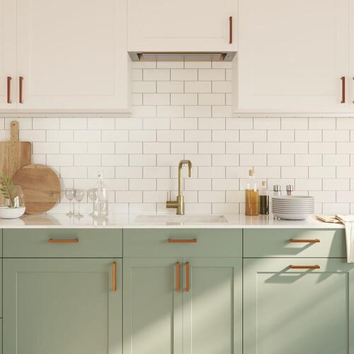Skabshåndtag 20 stk. 128 mm rustfrit stål bronzefarvet