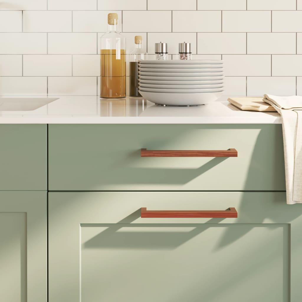 Skabshåndtag 20 stk. 192 mm rustfrit stål bronzefarvet billede