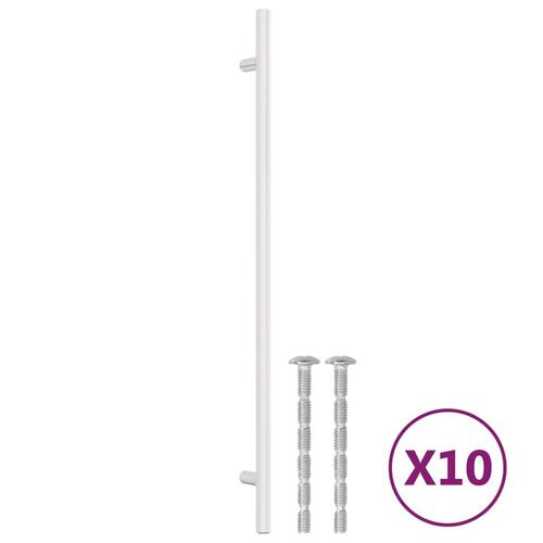 Skabshåndtag 10 stk. 320 mm rustfrit stål sølvfarvet
