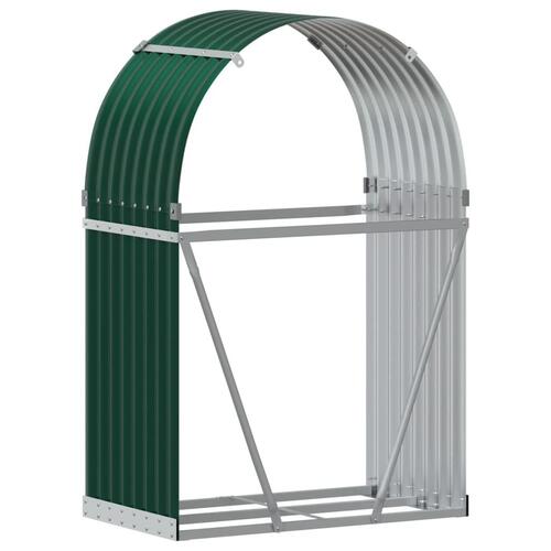 Brændestativ 80x45x120 cm galvaniseret stål grøn