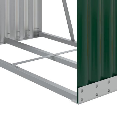 Brændestativ 80x45x120 cm galvaniseret stål grøn