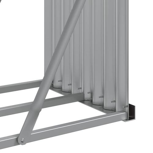 Brændestativ 234x45x100 cm galvaniseret stål grøn