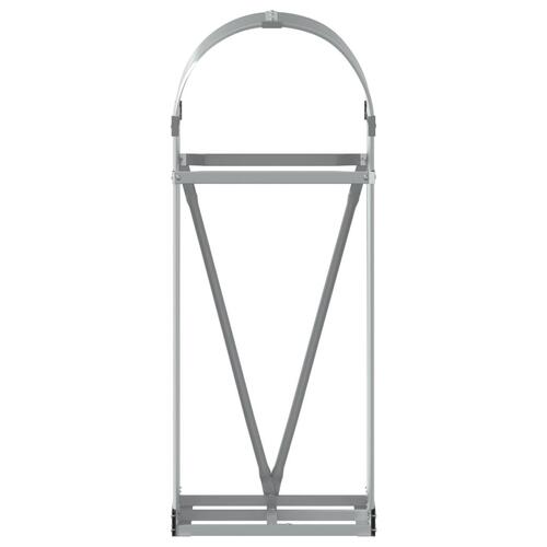 Brændestativ 40x45x100 cm galvaniseret stål lysegrå
