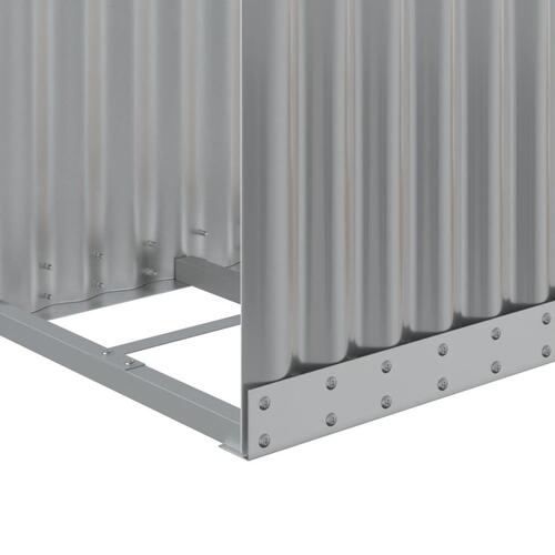 Brændestativ 40x45x100 cm galvaniseret stål lysegrå