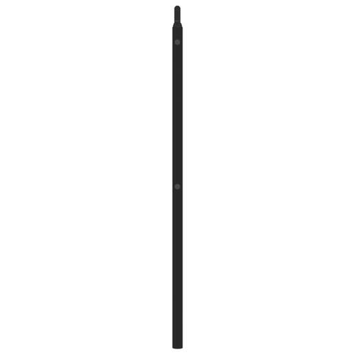 Sengegavl 135 cm metal sort
