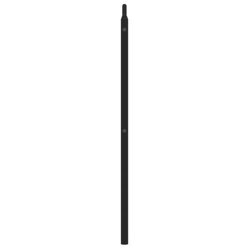 Sengegavl 150 cm metal sort