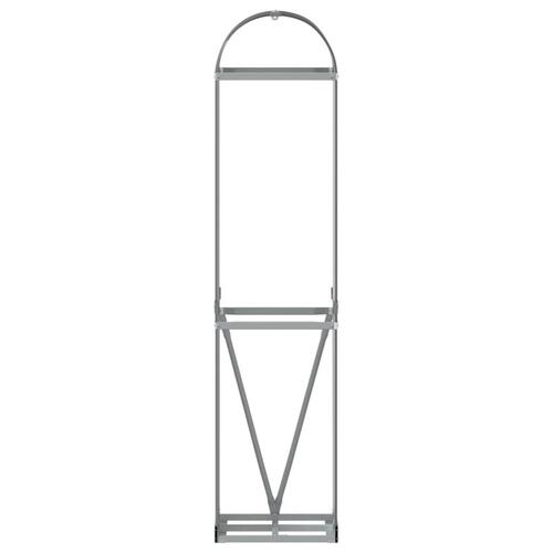 Brændestativ 40x45x170 cm galvaniseret stål antracitgrå