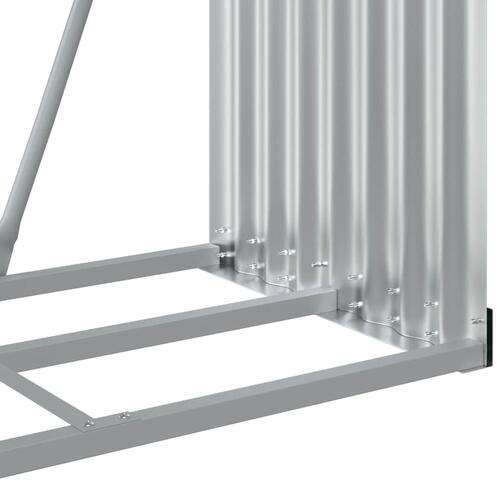 Brændestativ 80x45x120 cm galvaniseret stål lysebrun