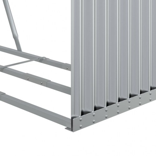 Brændestativ 120×45×140 cm i galvaniseret stål - sølvfarvet