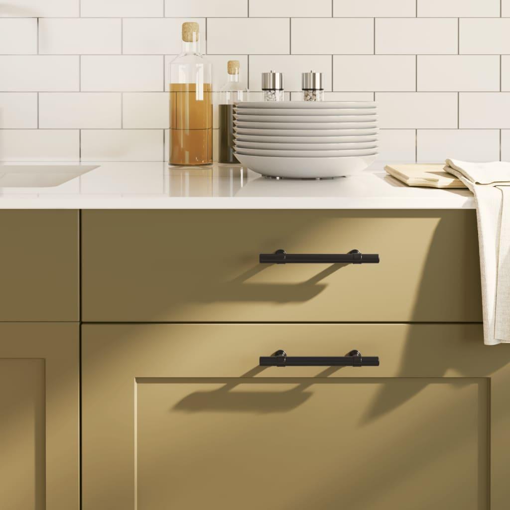 Skabshåndtag 20 stk. 96 mm rustfrit stål sort