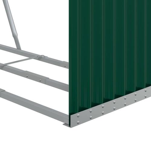 Brændestativ 120x45x100 cm galvaniseret stål grøn