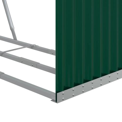 Brændestativ 120x45x140 cm galvaniseret stål grøn