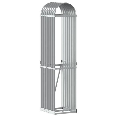 Brændestativ 40x45x170 cm galvaniseret stål lysegrå