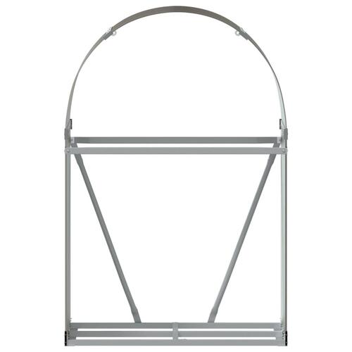 Brændestativ 80x45x120 cm galvaniseret stål brun