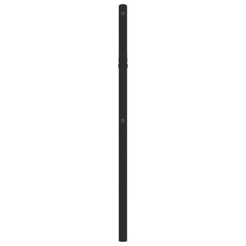 Sengegavl 100 cm metal sort