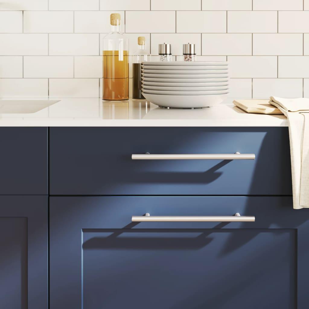 Skabshåndtag 20 stk. 192 mm rustfrit stål sølvfarvet billede